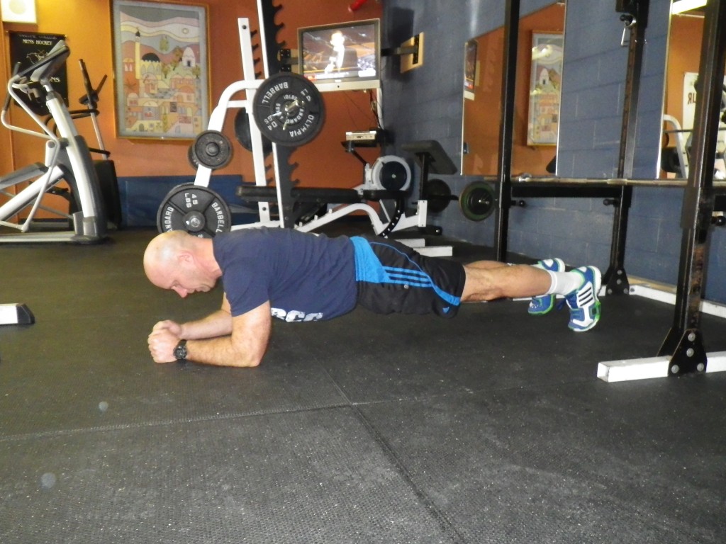 exercises for paddlers: plank position