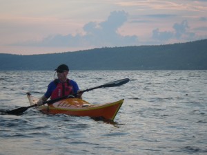 An evening paddle